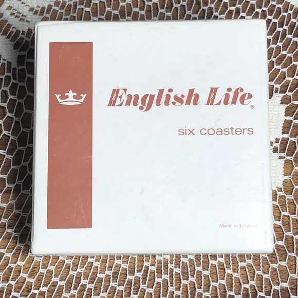 Vintage Coasters English Life Herbs made in England set of 6 - Picture 6 of 6